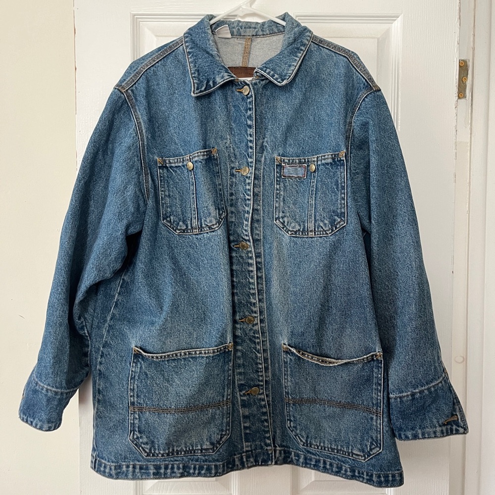 Ralph lauren denim chore coat 1x women vintage chore jacket